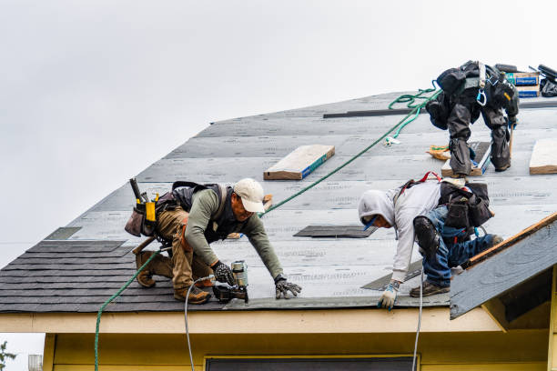 Professional Flat Roof Repair technician working in Goshen, CT